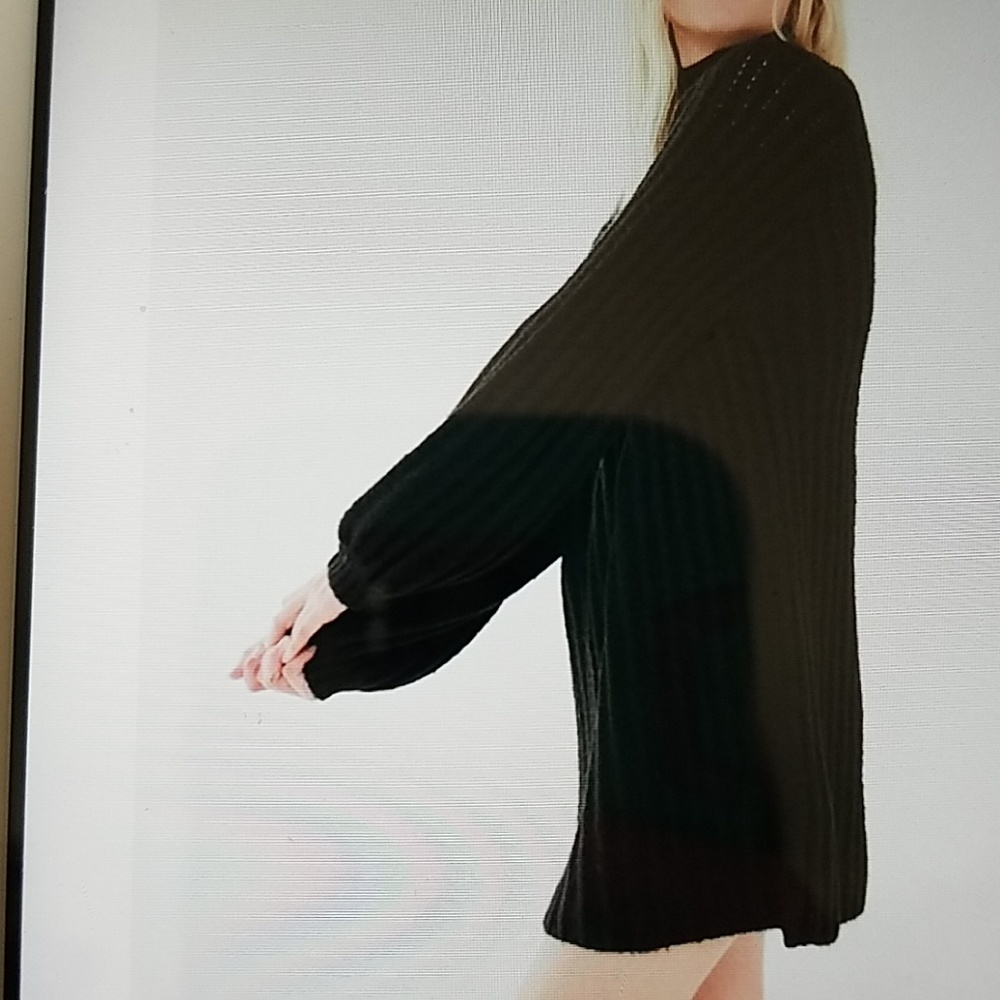 SALE Boho tunic mock neck sweater - Picture 2 of 4